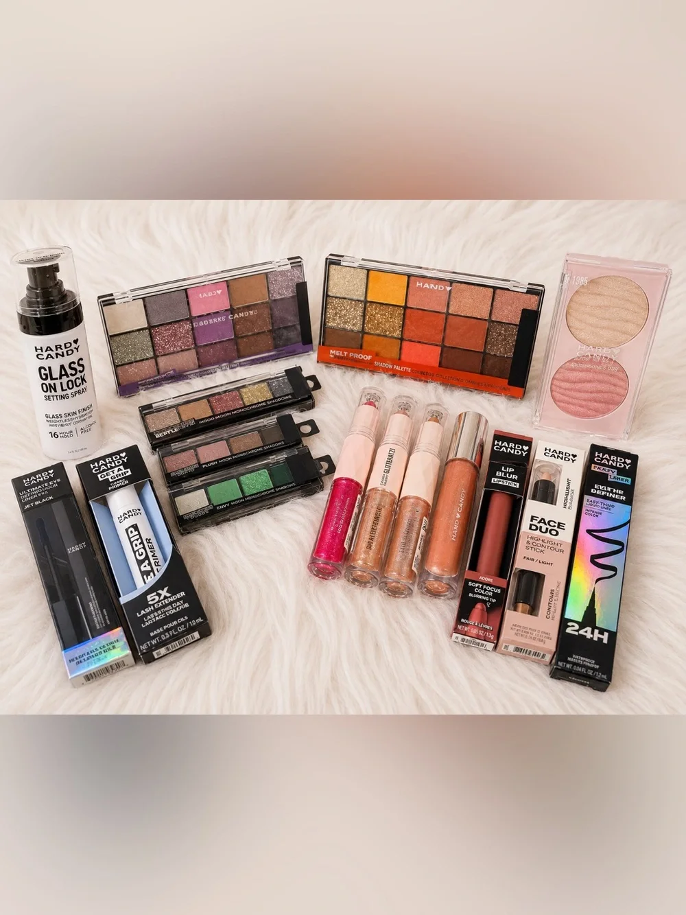 NEW! Hard Candy 17pc Makeup Bundle Eyeshadow Lip Gloss Mascara Beauty Bundle